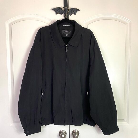 London Fog Men’s Black Zip up Jacket & zip-up Pockets, snap Cuffs size 4X - Picture 5 of 16